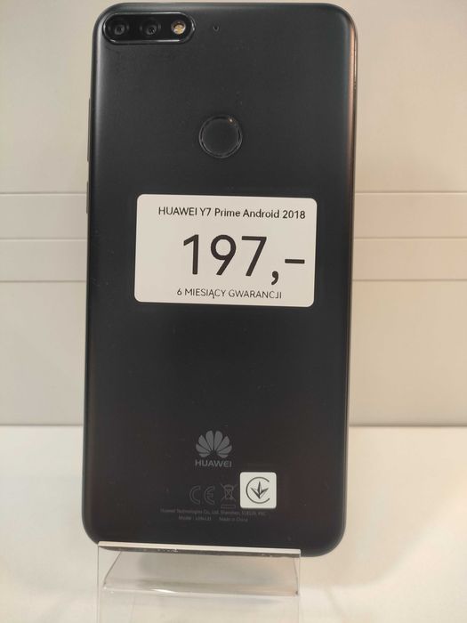 Huawei Y7 Prime 2018 3/32GB Czarny | Stan: Bardzo dobry