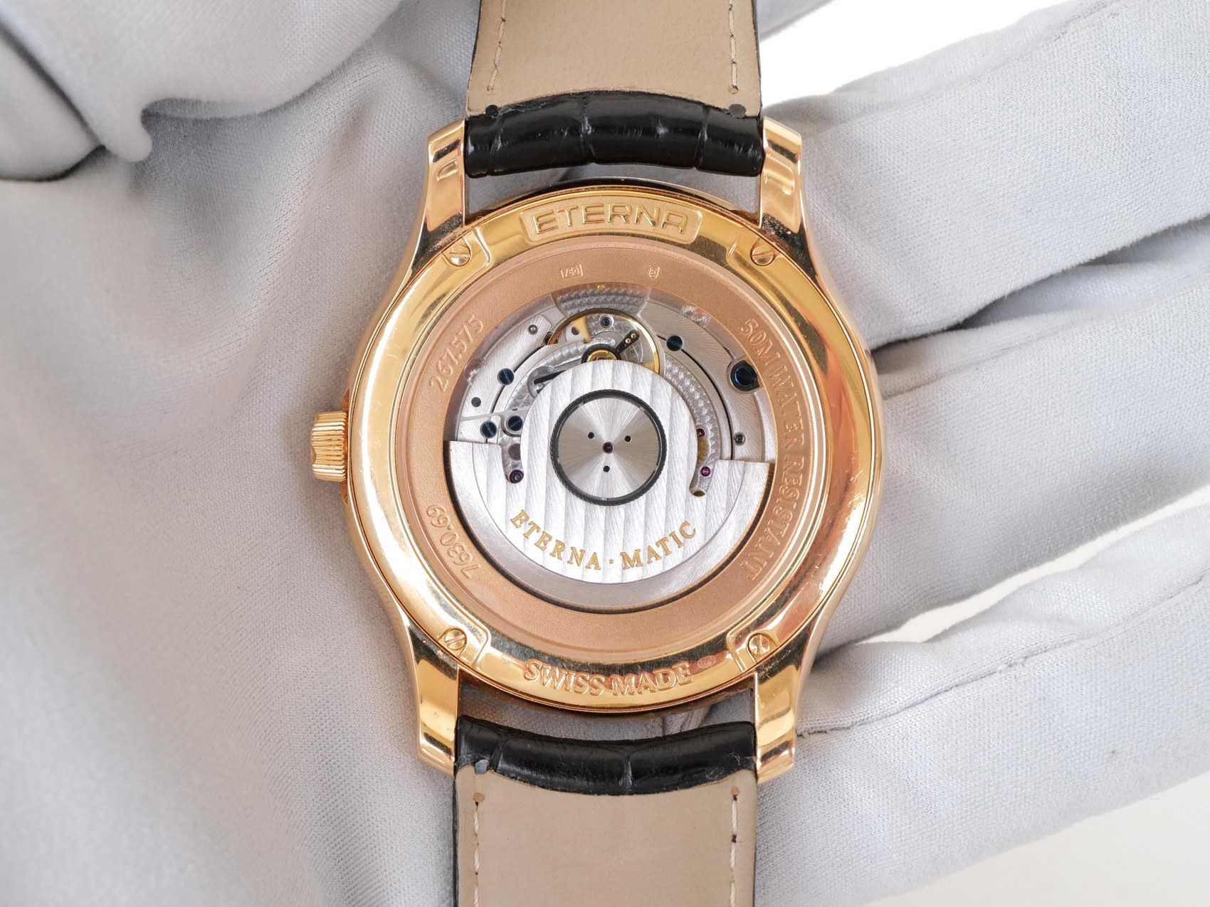 Eterna Vaughan Big Date 18K Rose Gold 42mm