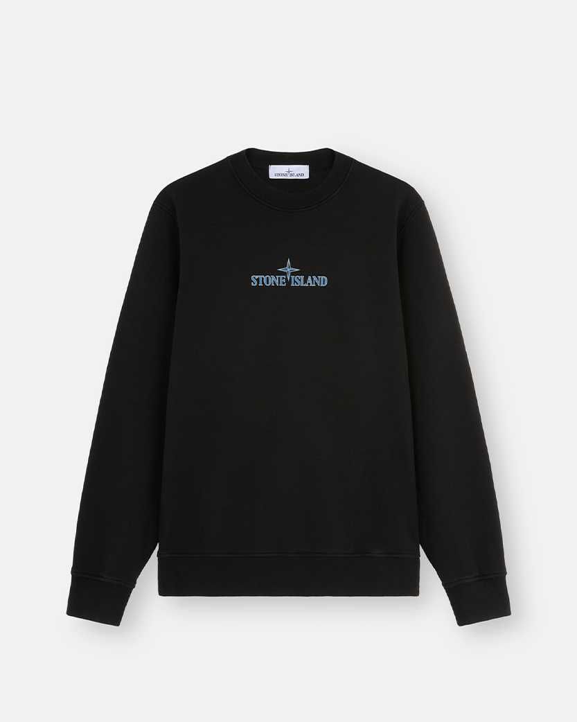 Світшот Stone Island 66182 Cotton Fleece Sweatshirt Black