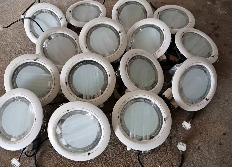 Candeeiros focos de luz de encastrar