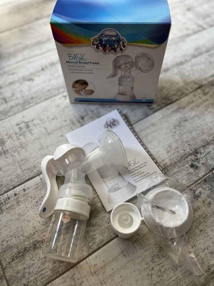 Laktator ręczny Canpol Babies Basic + Gratis! Woreczki i wkładki lakt.