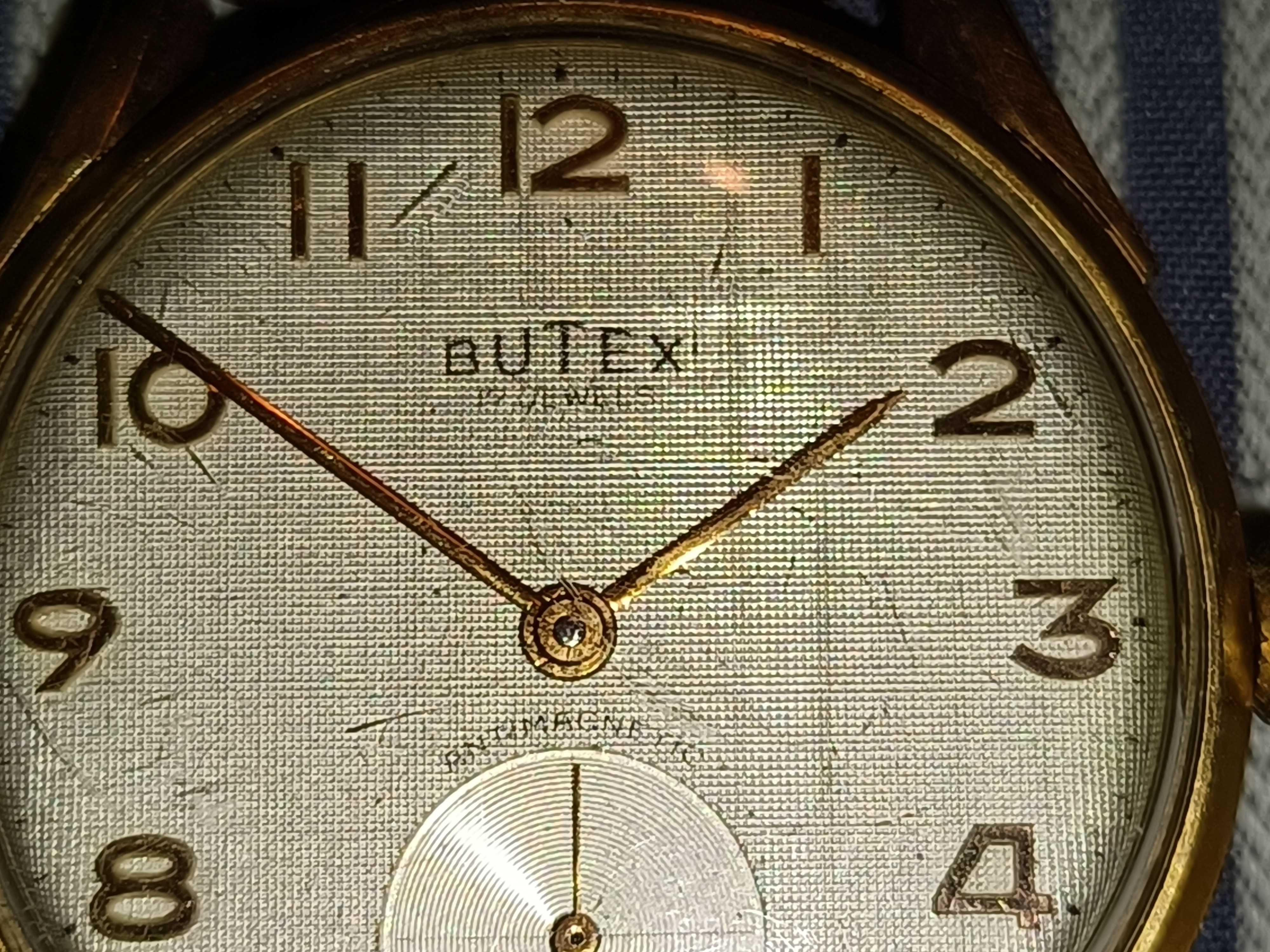 Relógio Butex anos 50 banhado a ouro