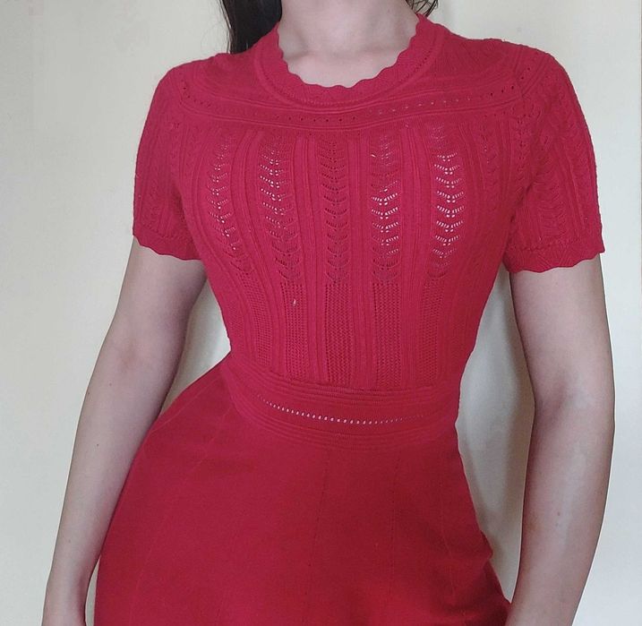 sukienka krótka sexy ażur ażurkowa na zime jesień ciepła piękna