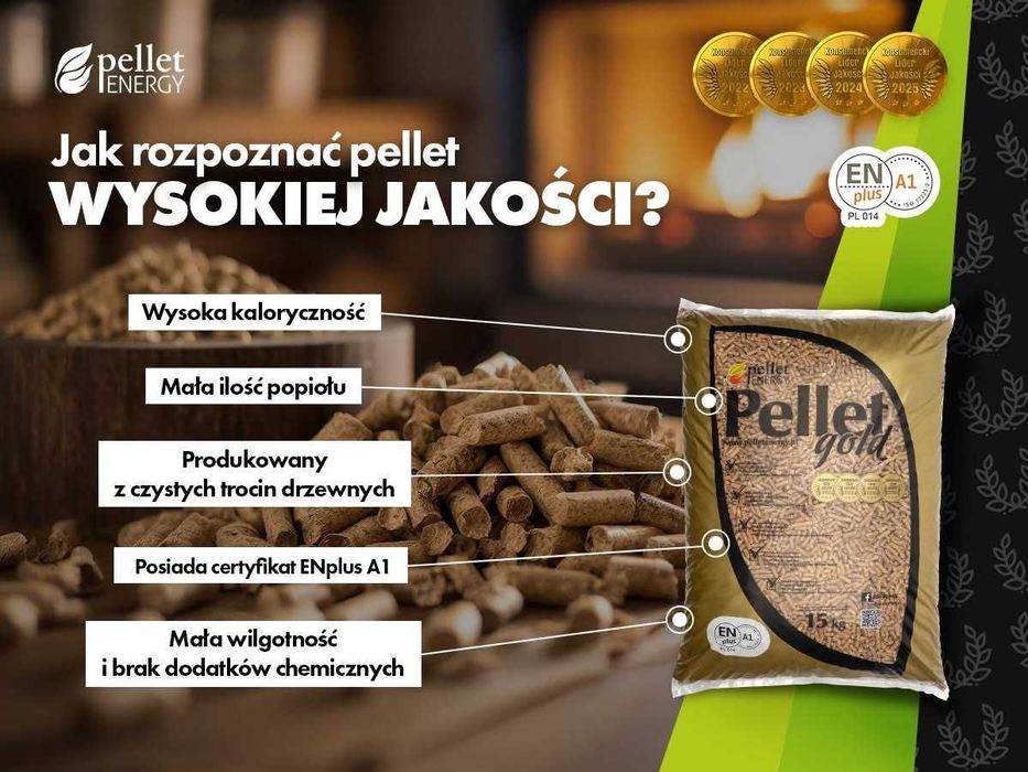 Pellet GOLD Certyfikat A1 PELET dostawa rozładunek