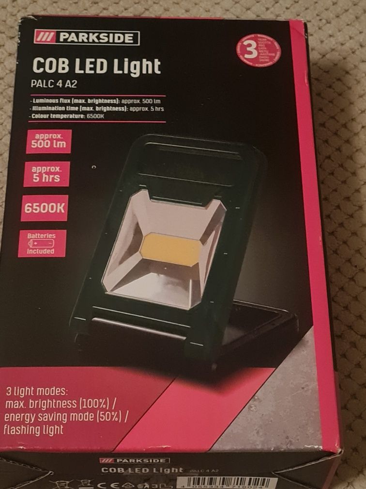 Lampa robocza Parkside PALC 4 A2 nowa