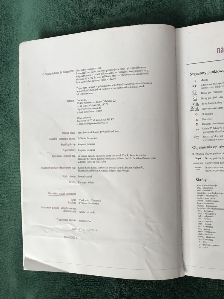 Szkolny atlas historyczny, Demart