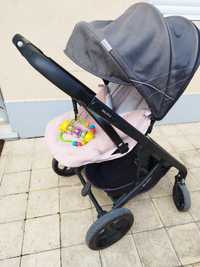 Carrinho cybex balios S, ovo Aton 5, base isofix e carrinho para irmão