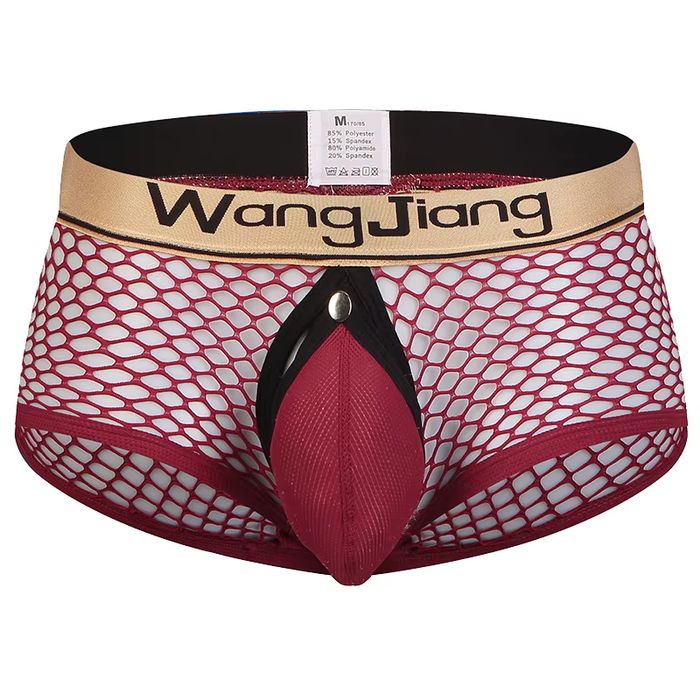 Męskie Siateczkowe Bokserki Jockstrap Otwarte z Przodu i z Tyłu - L