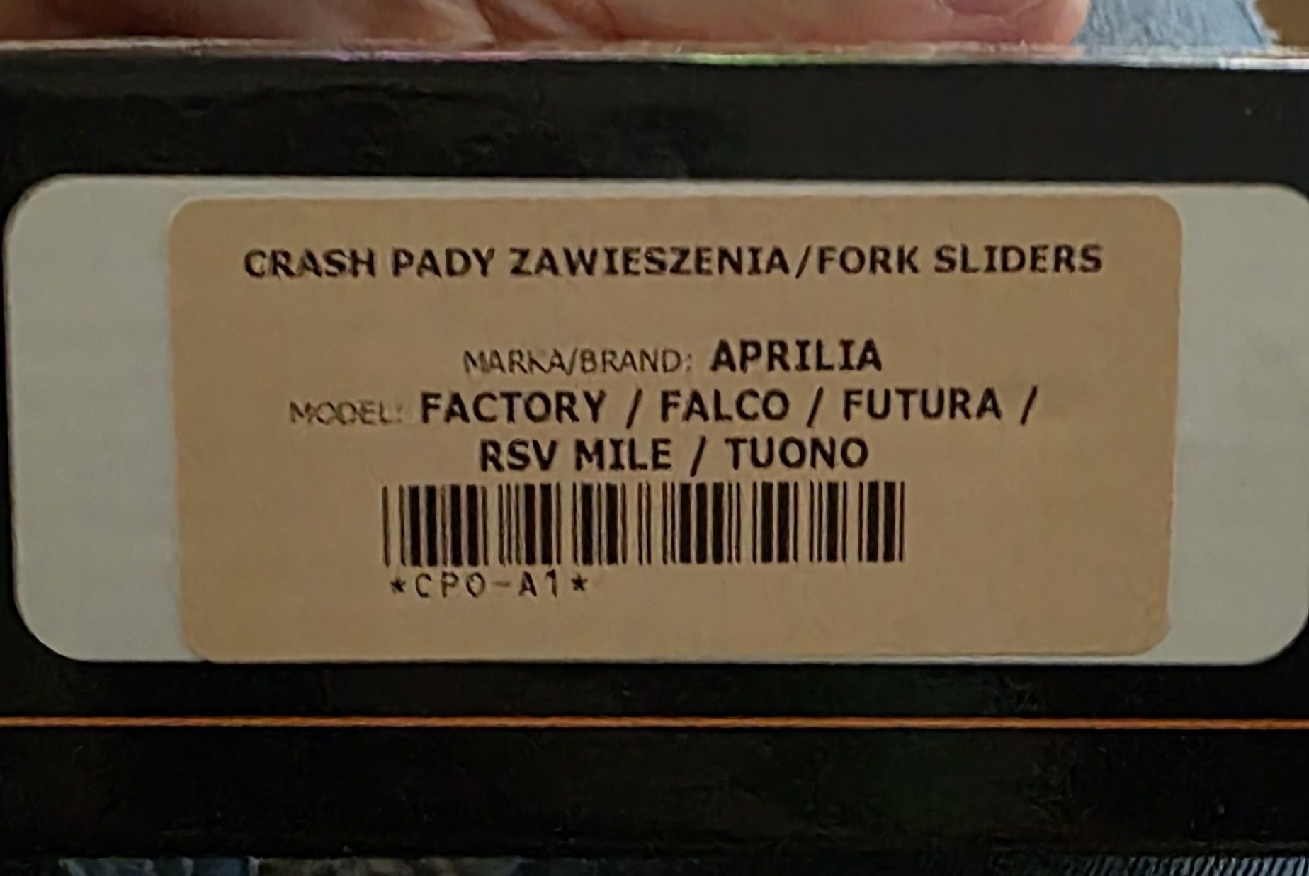 Ślizgacz/crash pad/slider przedniej osi - Aprilia RSV4/Factory/Tuono