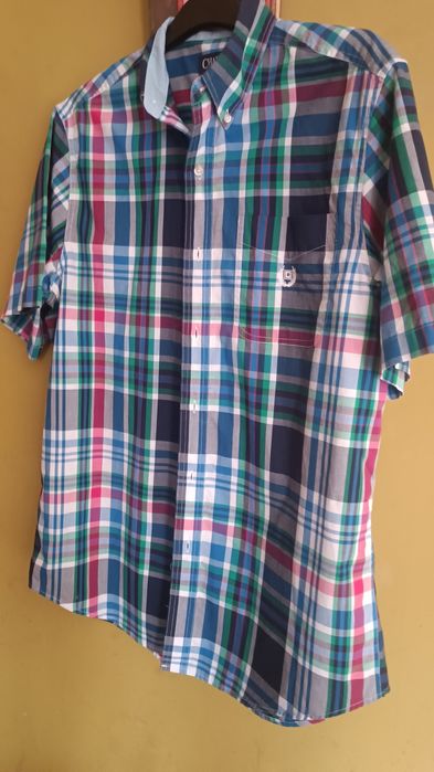 Chaps  firmowa męska koszula krata rozmiar Lt/Gl