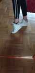 Biale adidaski sneakersy z cyrkoniami r.40