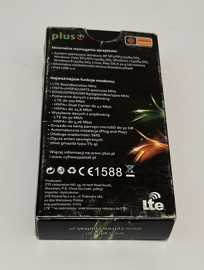 Modem USB 4G LTE 100Mb/s ZTE MF823