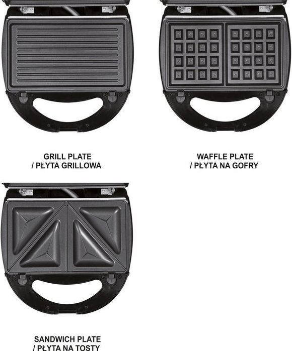 Opiekacz 760W, 3W1 Lund