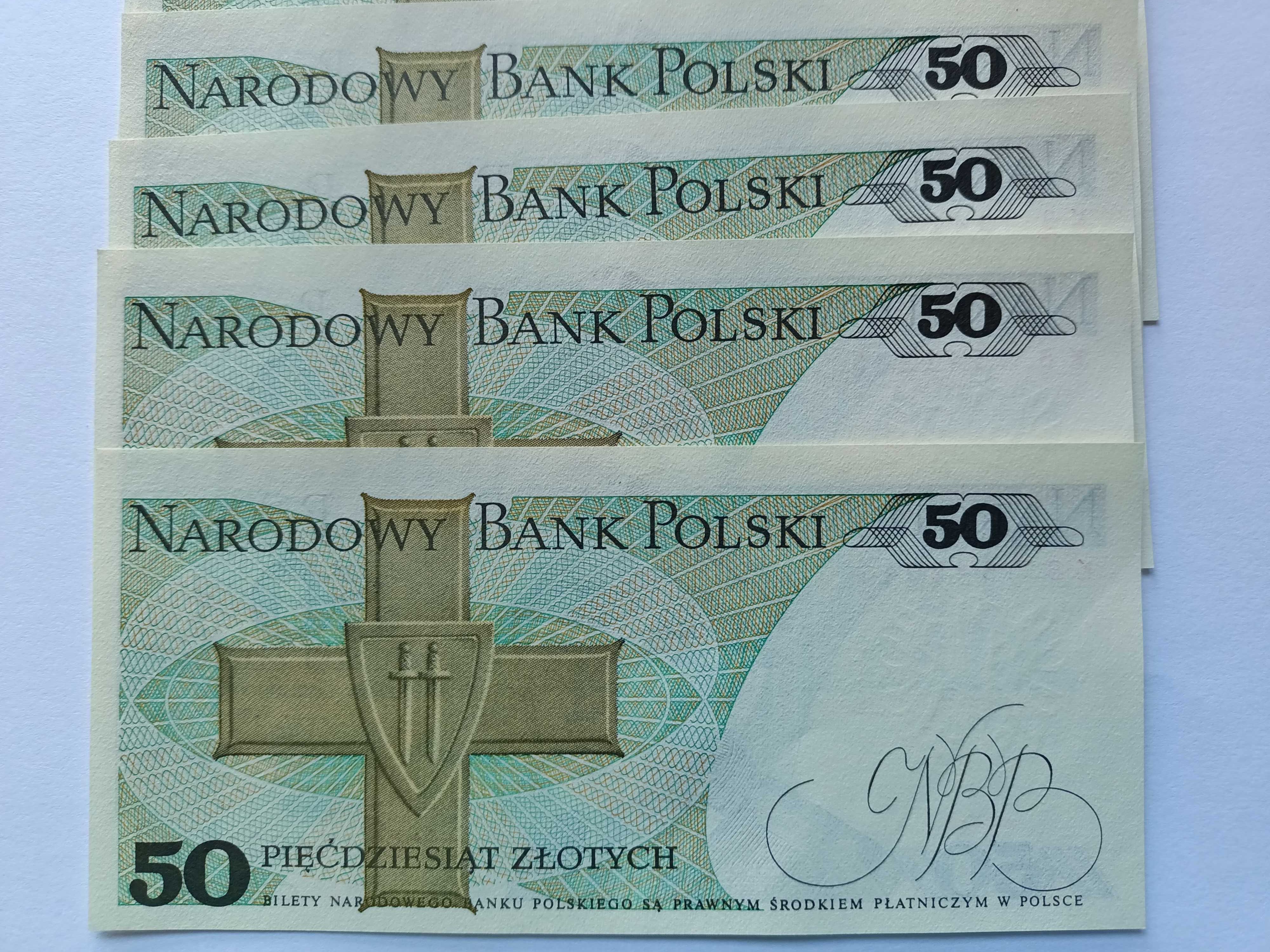 50 Złotych 1988 KB , Karol Świerczewski , stan UNC Bankowy