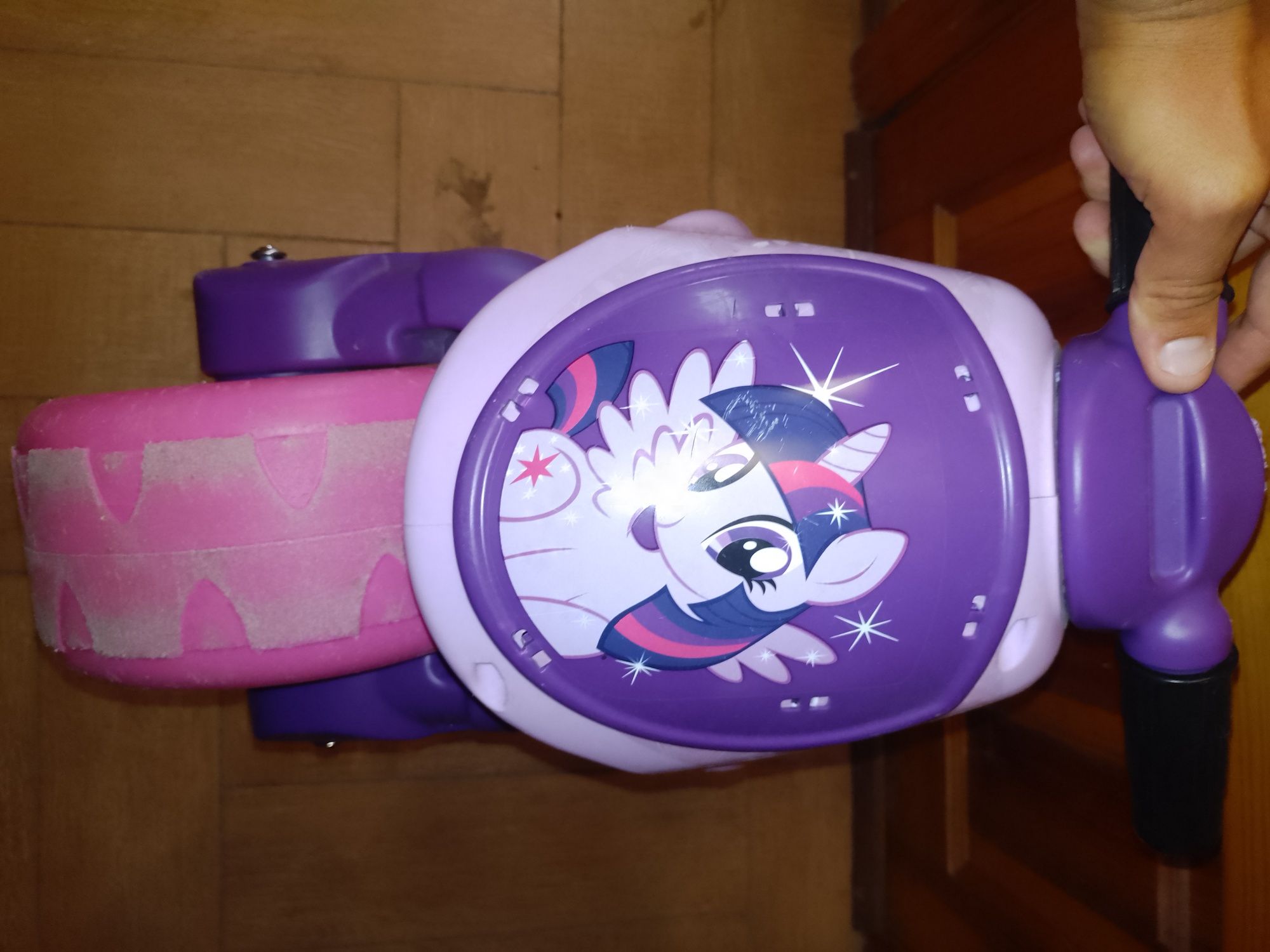 Беговел дитячий рожевий іскорка поні фіолетовий my little pony