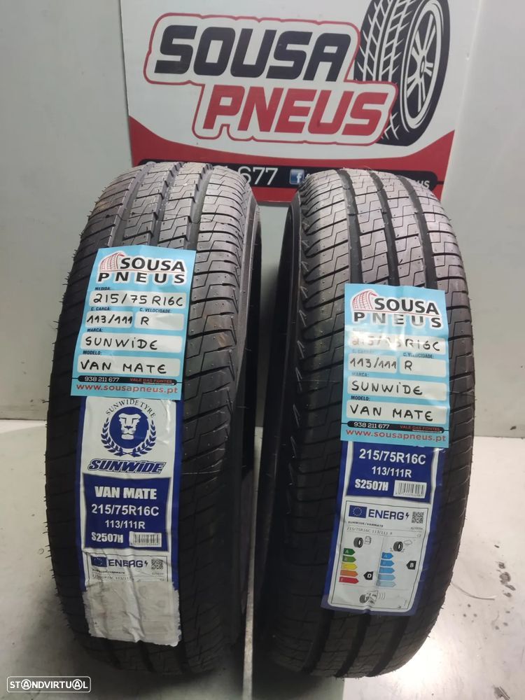 2 pneus novos 215-75r16c sunwide - oferta dos portes
