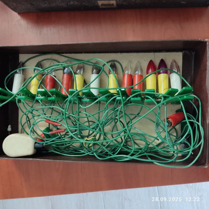 Stare lampki choinkowe PRL