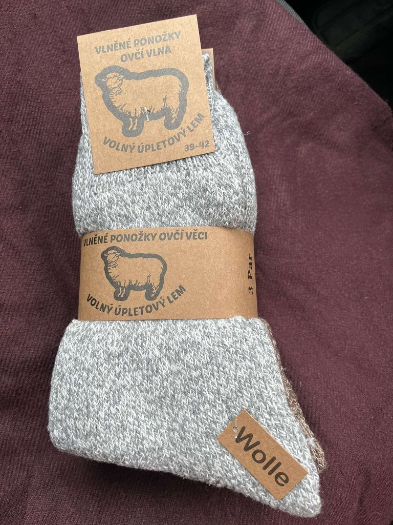 Skarpety męskie wełniane 3 pary 30 zł
