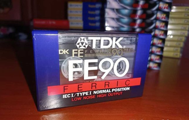 Аудіокасета TDK FE90 запакована, в наявності