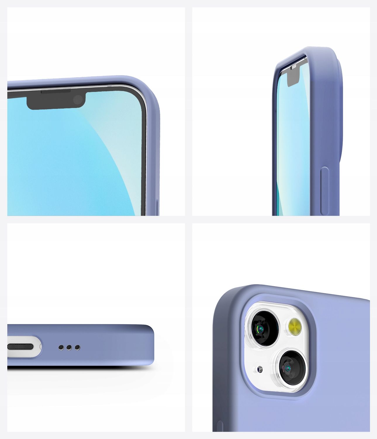 Etui do iPhone 14 Pro Max Mercury MagSafe Silikonowe z mikrofibrą
