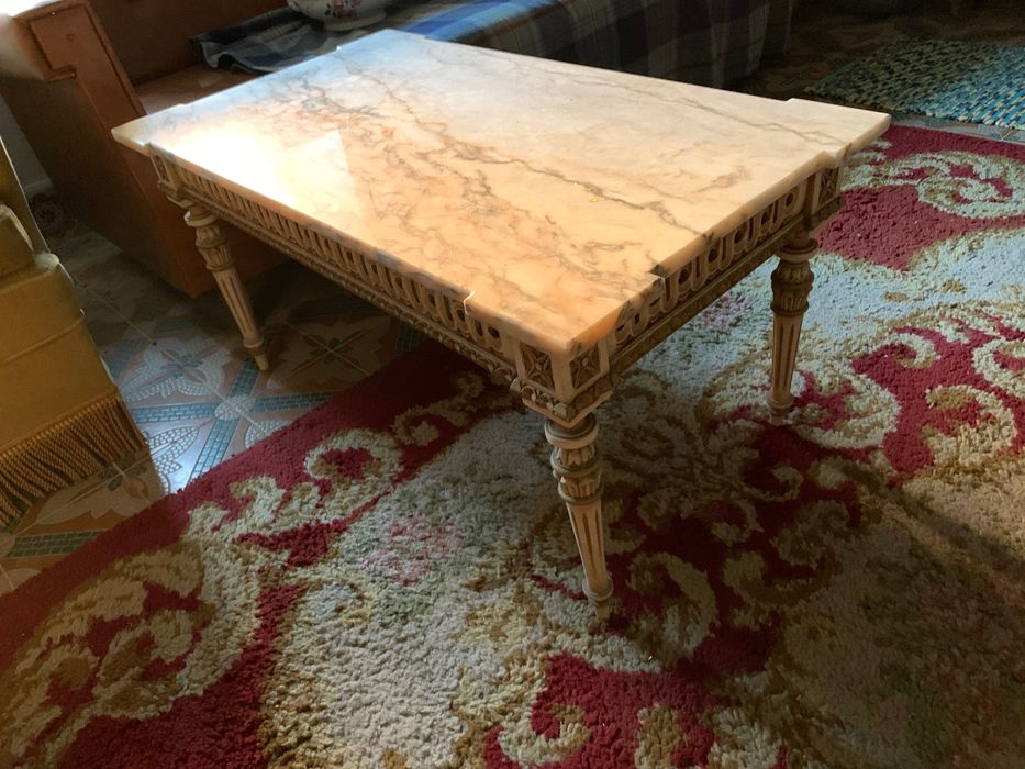 Mesa de mármore vintage