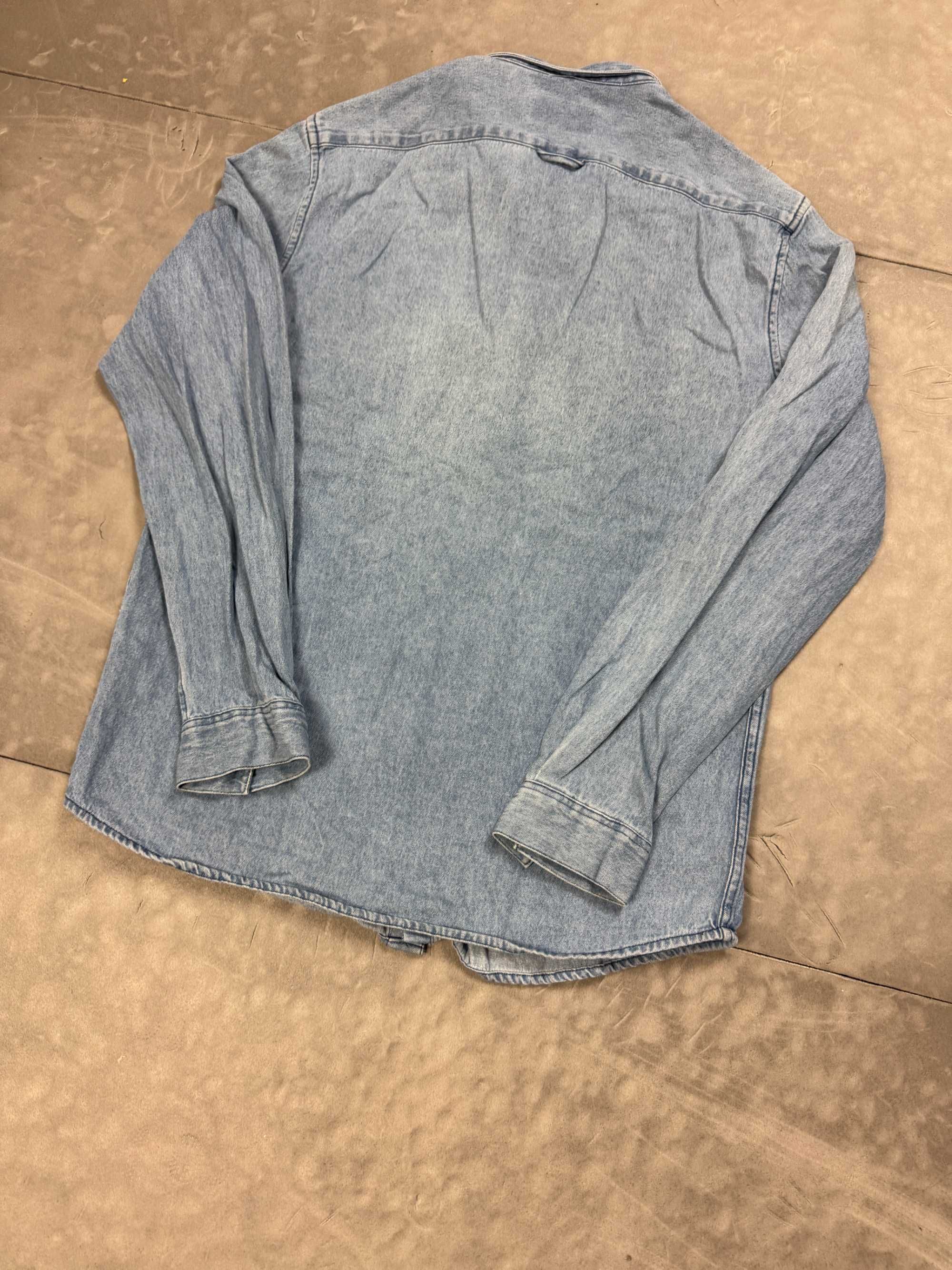 Pull & Bear niebieska jeansowa koszula denim y2k (M/L) streetwear 90s