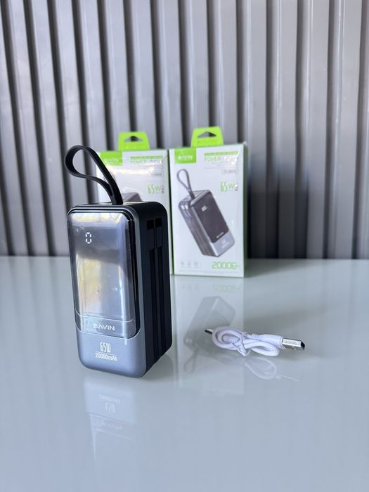 Power Bank BAVIN PC1093S 20000mah 65w для ноутбуков(Повер Банк 65Ват)