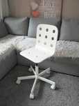 KRZESŁO OBROTOWE IKEA dla dzieci dziecięce białe / fotel do biurko