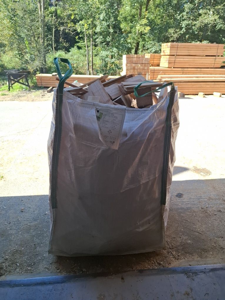 Drewno opałowe świerk pocięte big bag