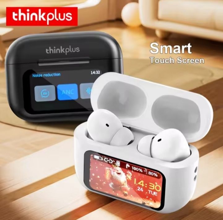 Thinkplus Lenovo A9 słuchawki bluetooth z funkcjonalnym wyświetlaczem
