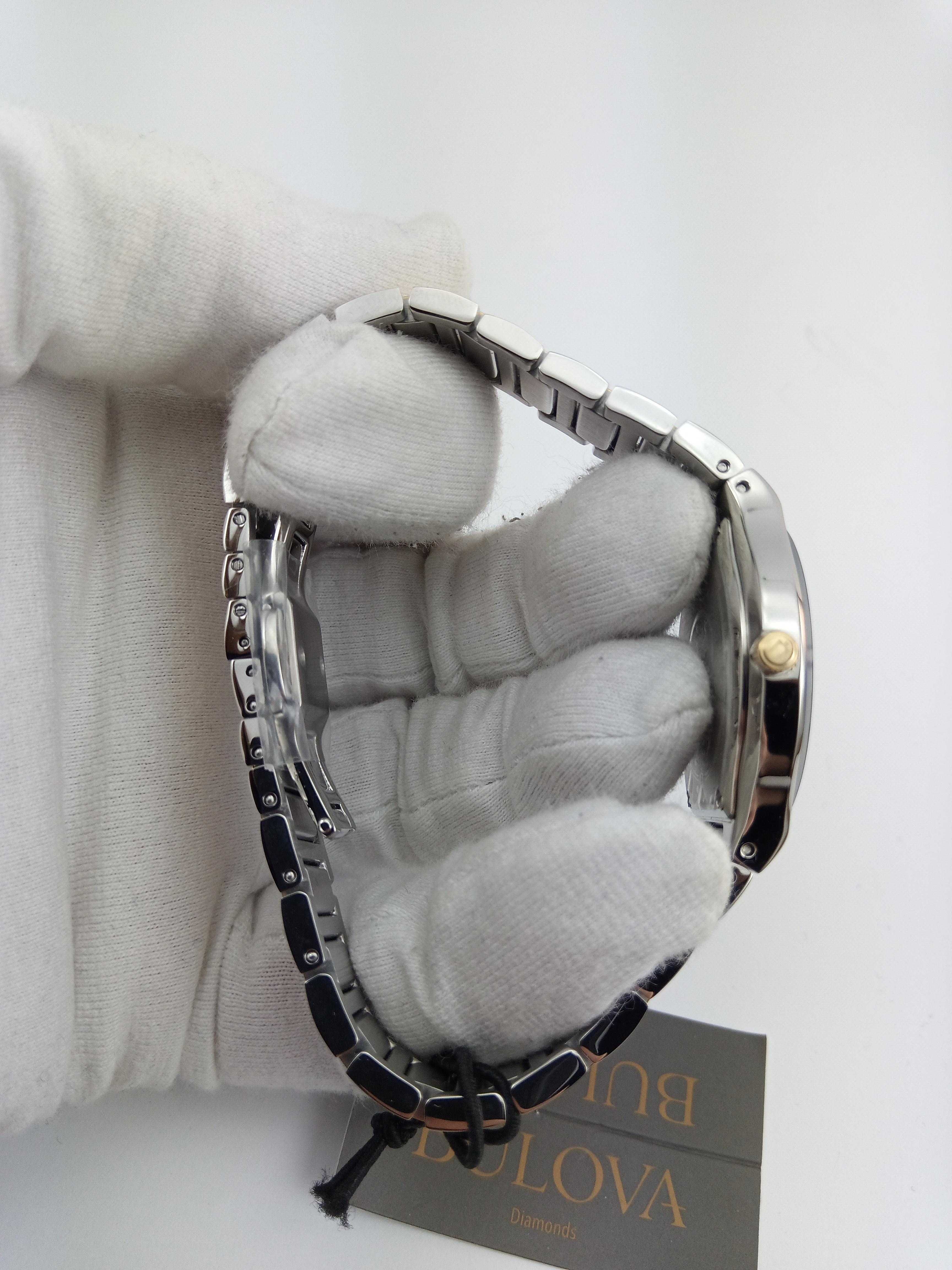 Шикарные женские часы с бриллиантами Bulova 98R273 в подарок девушке