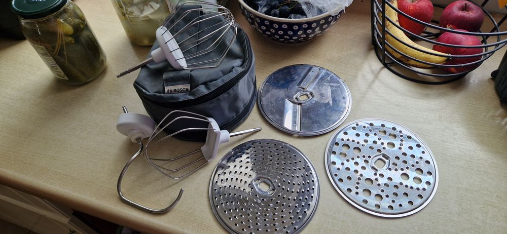 BOSCH MUM 5 tarki do surówek i ziemniaków łopatki do ciasta