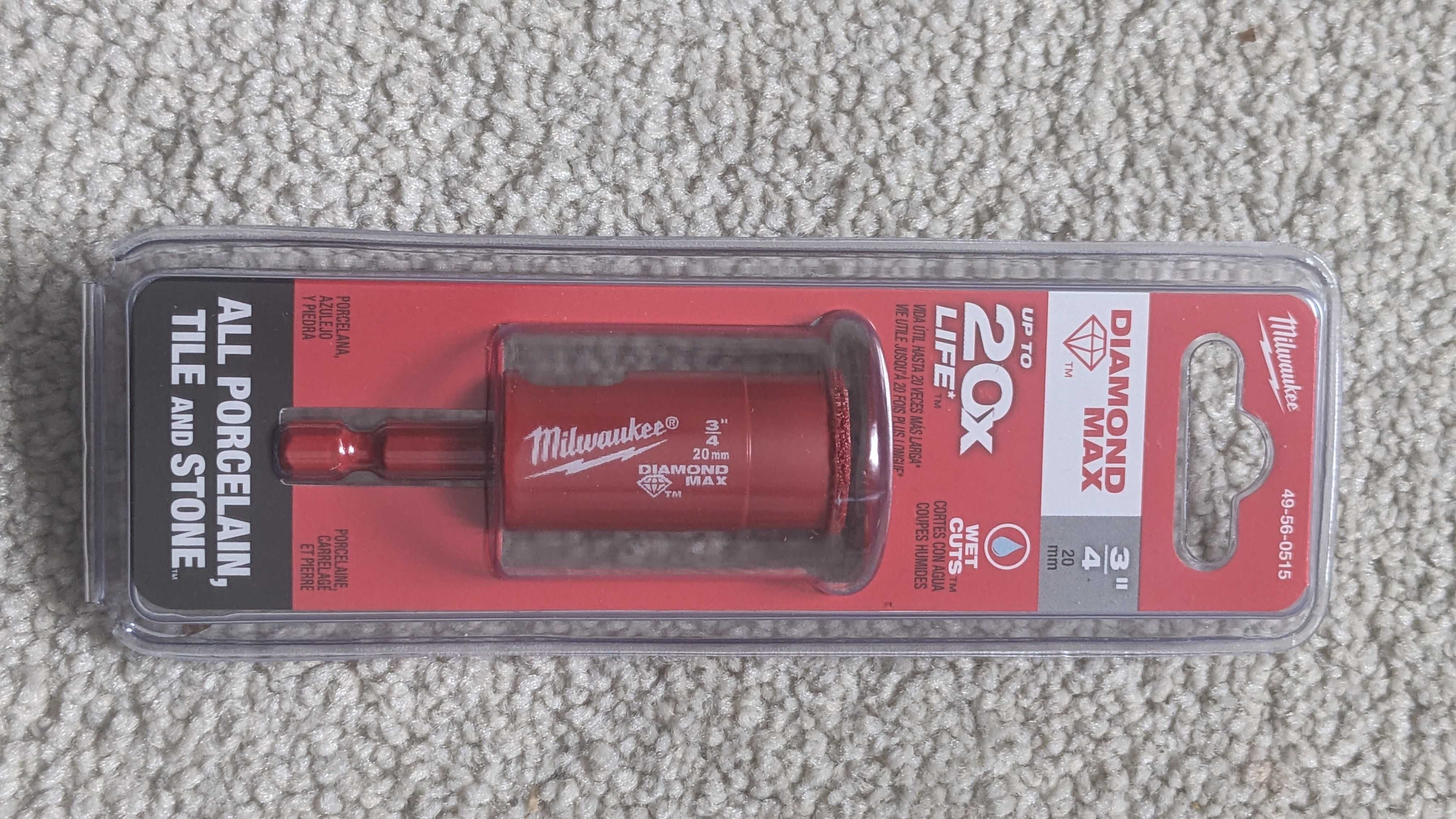 Продам алмазні коронки Milwaukee для плитки