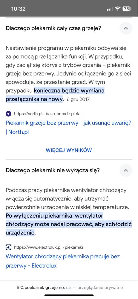 Piekarnik Amica do zabudowy uszkodzony