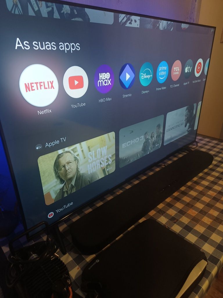Smart TV 55" TCL + Sistema de som Yamaha + Xbox Série S 512GB