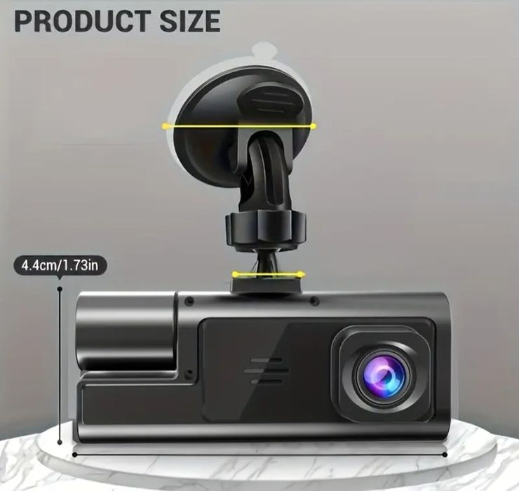 Câmara dupla de vigilancia para carro 1080P com sensor