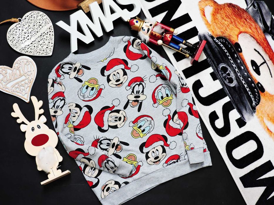 Disney - świąteczna bluza Mickey , Donald r 122/128