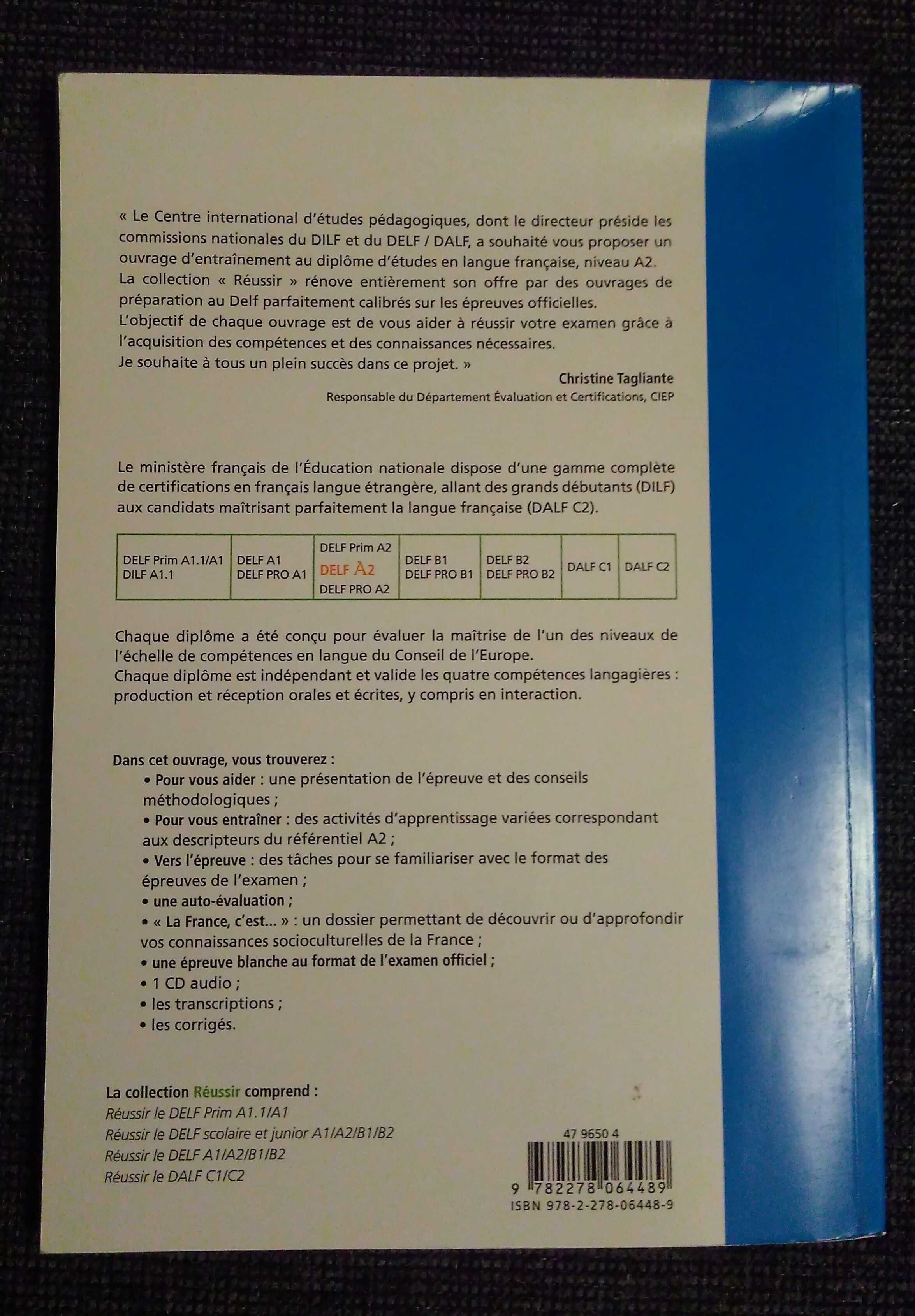 Reussir le Delf. A2 - J. francuski. Podręcznik  + CD nowy