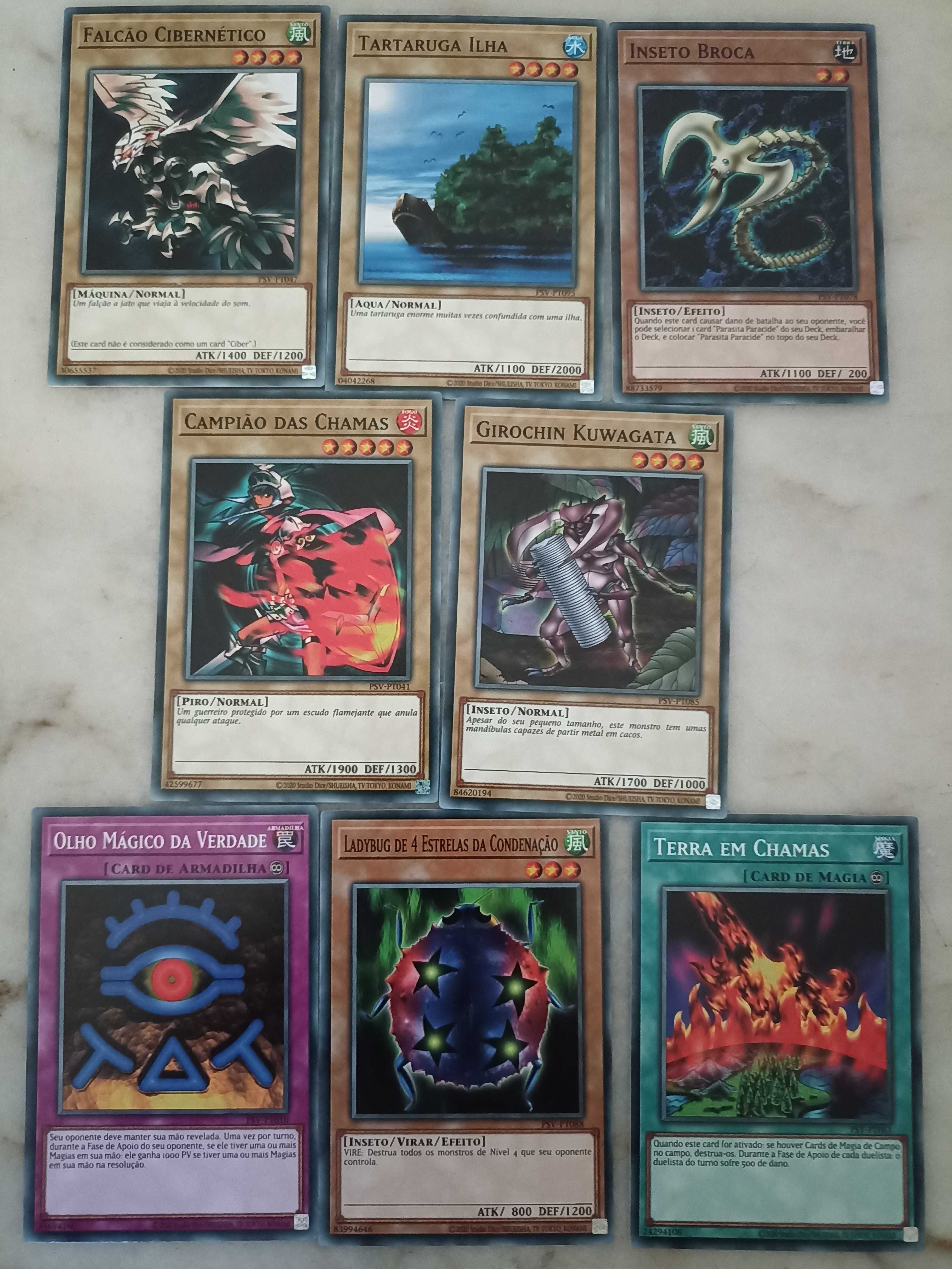 45 Cartas Yu-Gi-Oh! (Comuns)