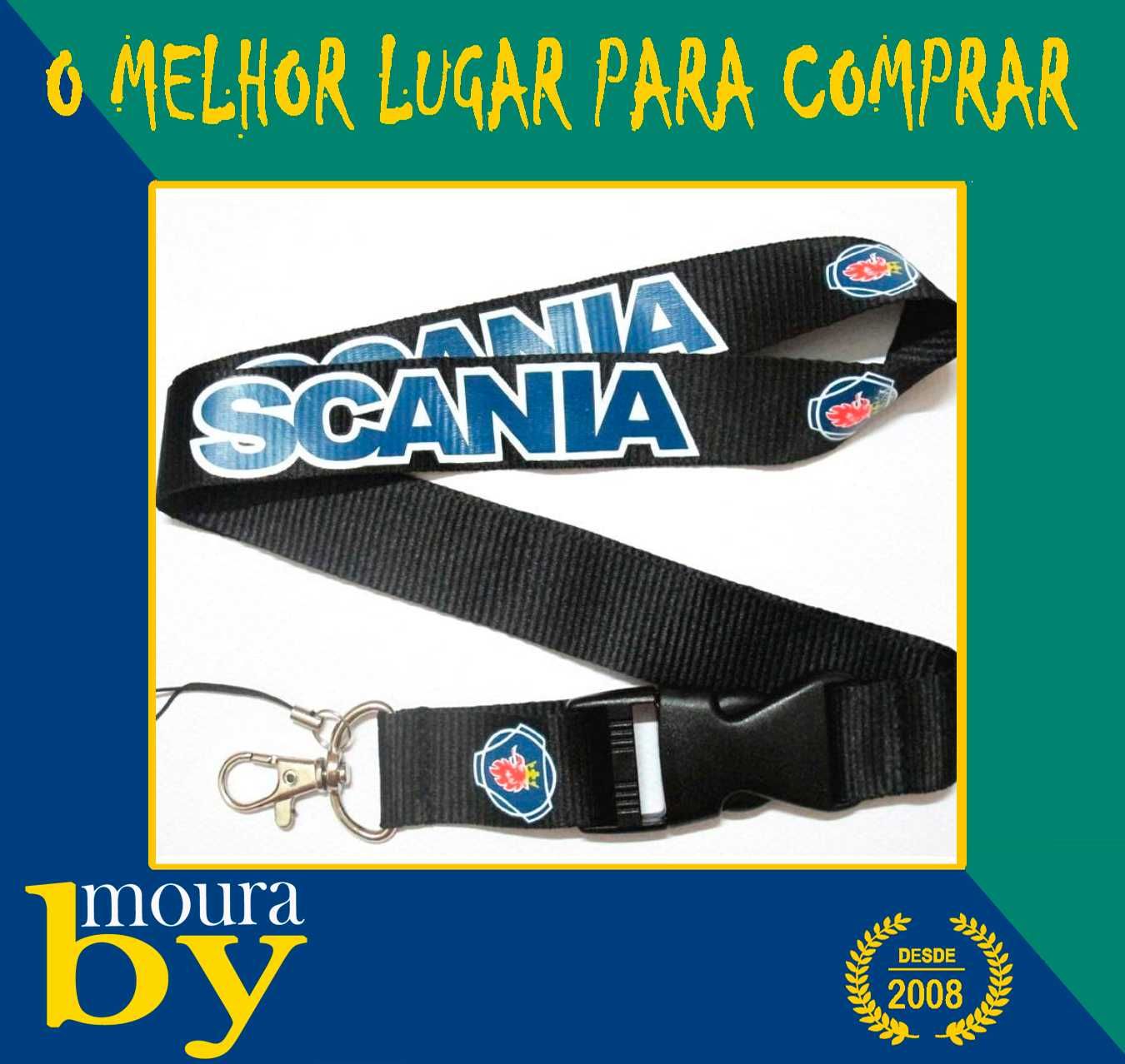 Fita de Pescoço ou Bolsas de comando Scania Lanyard