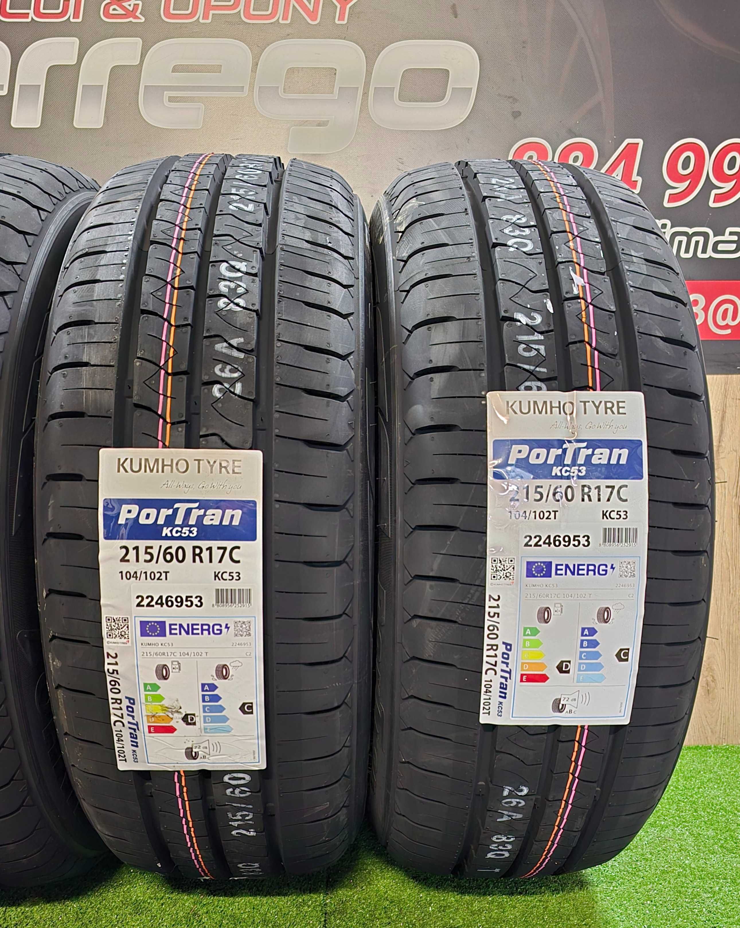 NOWE OPONY KUMHO Portran Kc53 - 215/60/R17C