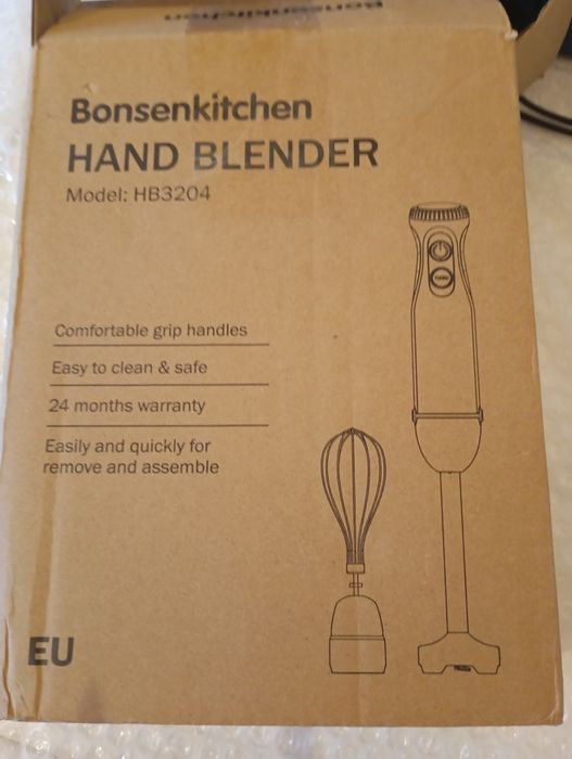 Nowy Blender Ręczny Bonsenkitchen 1000W