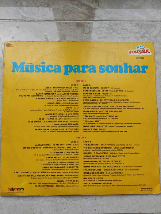 Vinil Duplo Polystar - Música para Sonhar
