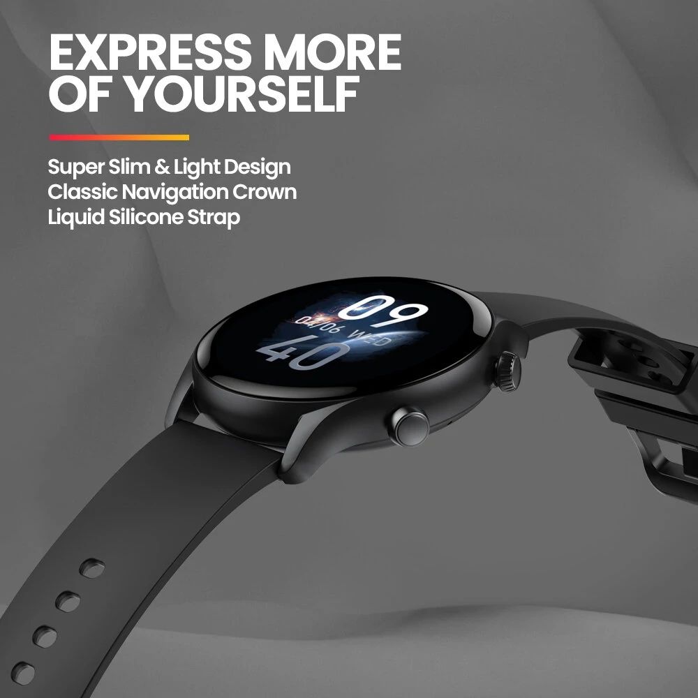 Smartwatch Zeblaze com grande tela colorida HD de 1,39 polegadas, cham
