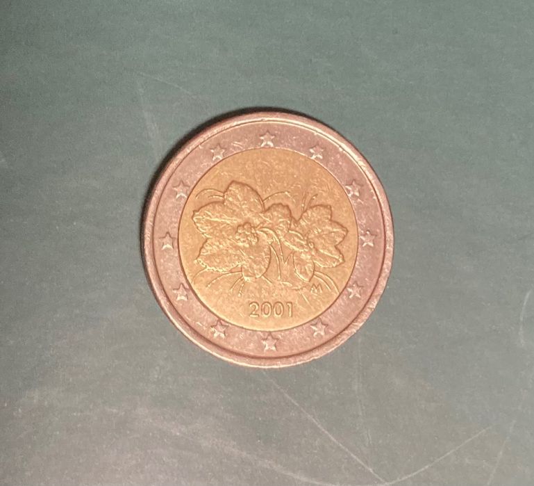 Moeda finlandesa 2€ de 2001