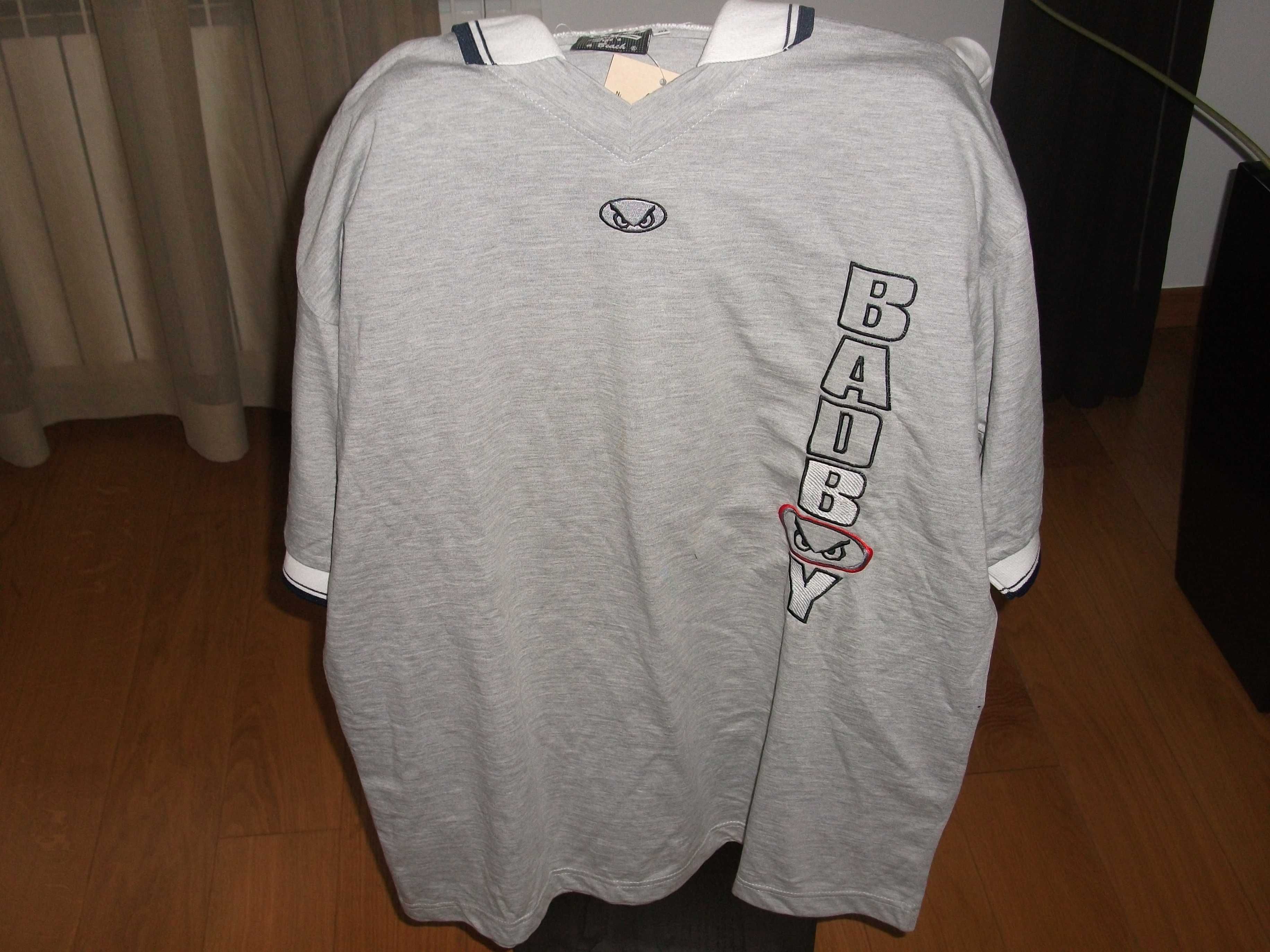 T-shirt/polo Bad Boy cinzento, original, nova