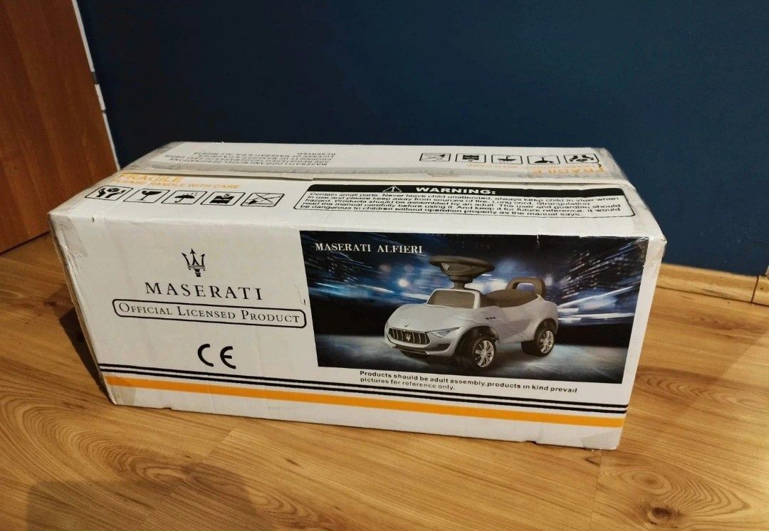 Jeździk na akumulator Maserati biały NOWY