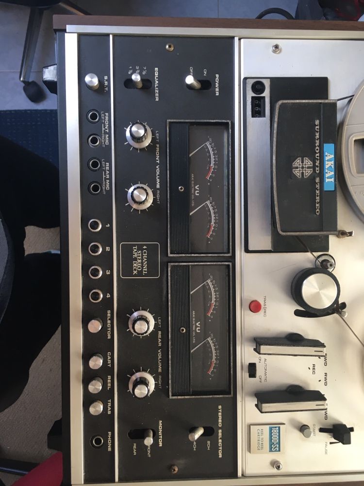 Leitor de fitas akai 1800 d - ss 4 channel stereo tape deck