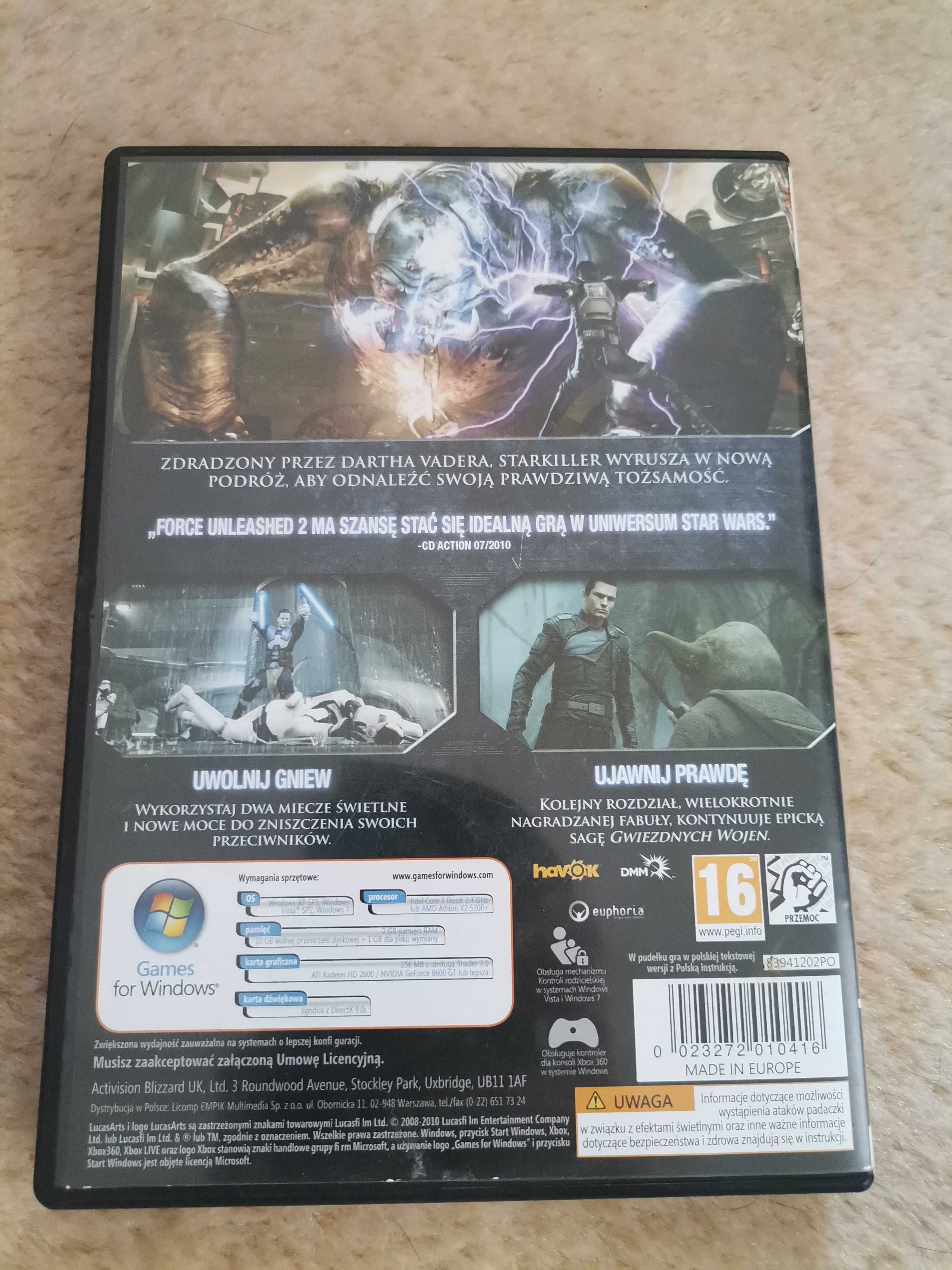 Gra Star Wars The Force Unleashed 2