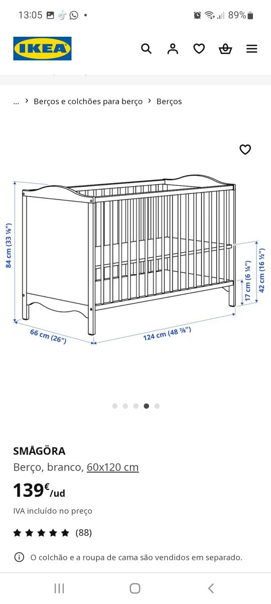 Berço Ikea + Ofertas...